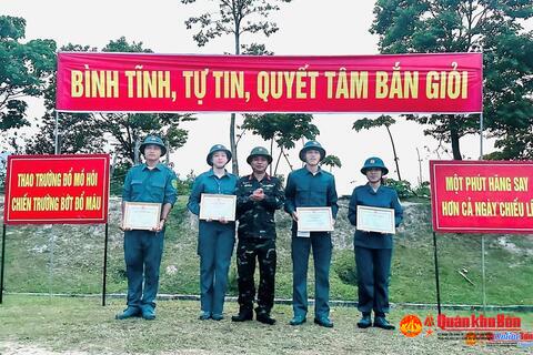 Ban Chỉ huy Quân sự huyện Hướng Hóa (Quảng Trị)  Hội thao bắn súng quân dụng